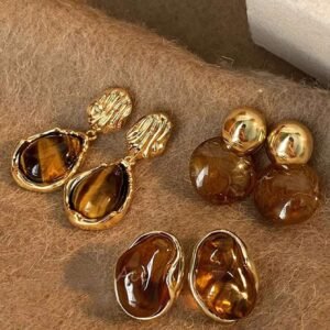 3 paires de boucles d’oreilles vintage élégantes