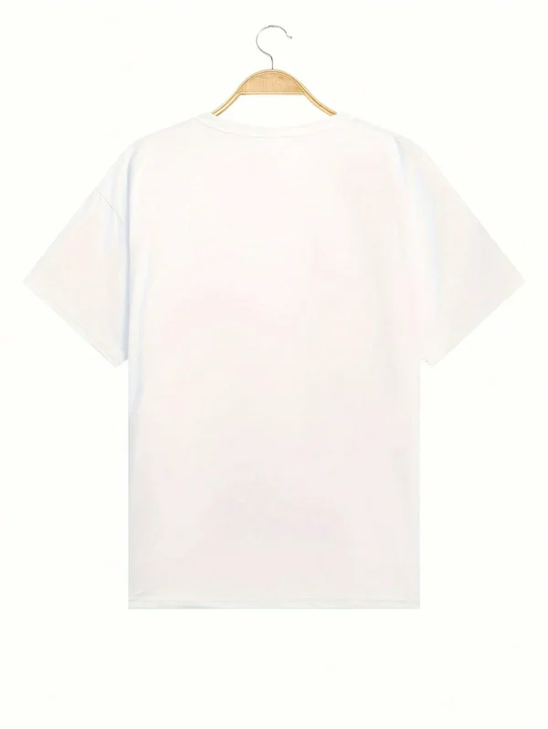 T-shirt ample casual col rond, imprimé floral – Image 2