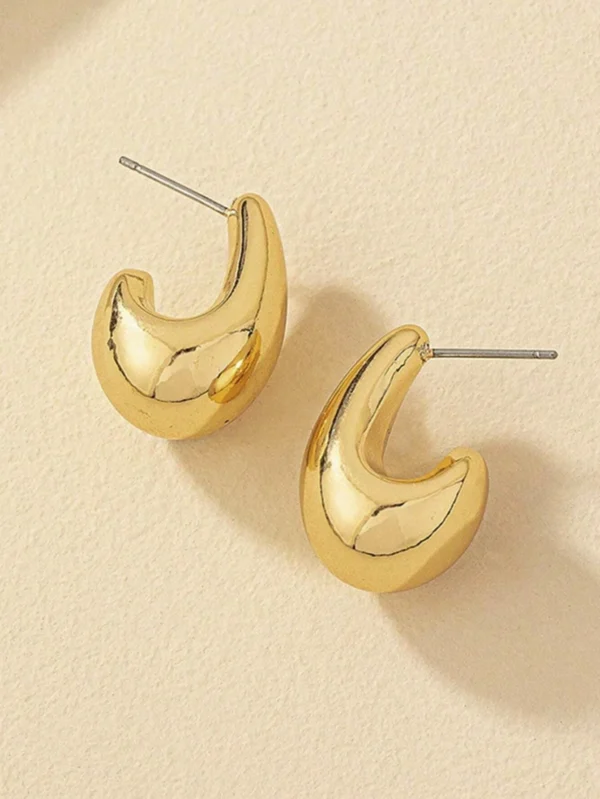 2 pièces Boucles d'oreilles  en forme de goutte d'eau – Image 5