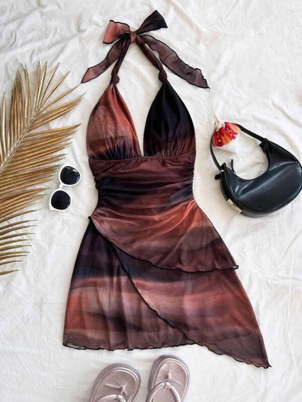 SHEIN WYWH Robe mini  avec encolure en V – Image 4