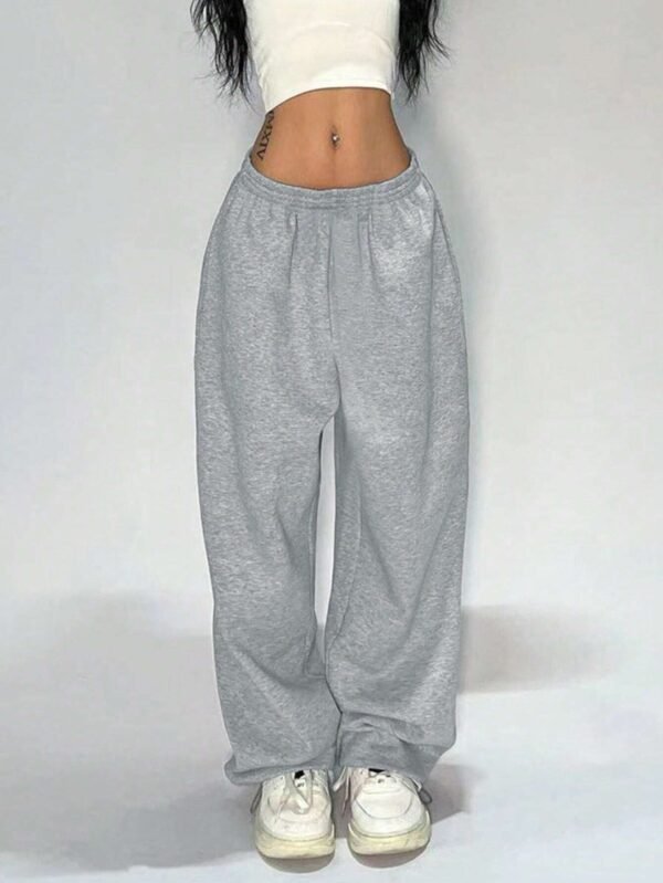 INAWLY Pantalon simple poche imprimé lettre