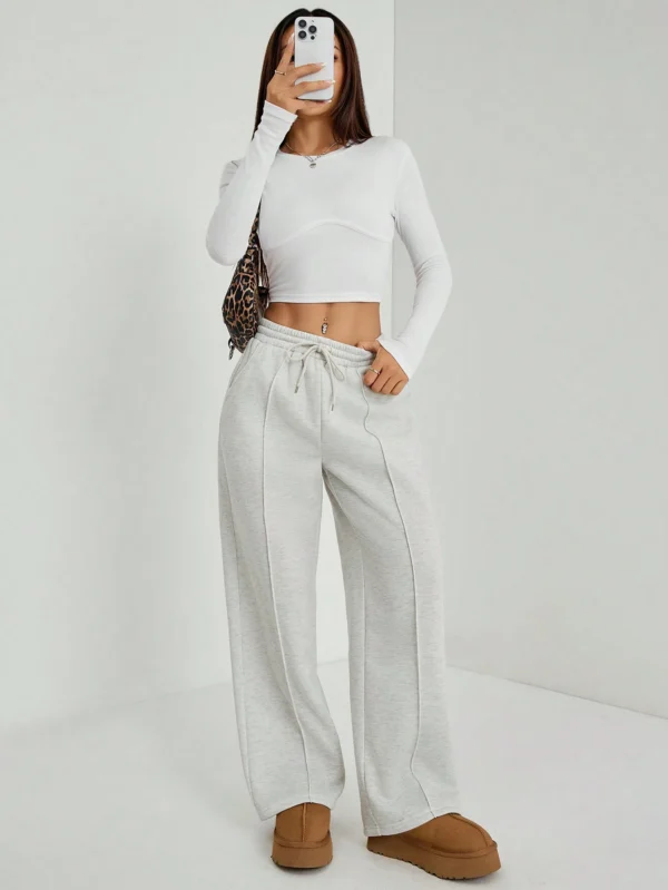 SHEIN PETITE PantalonDroitDétail galet – Image 4