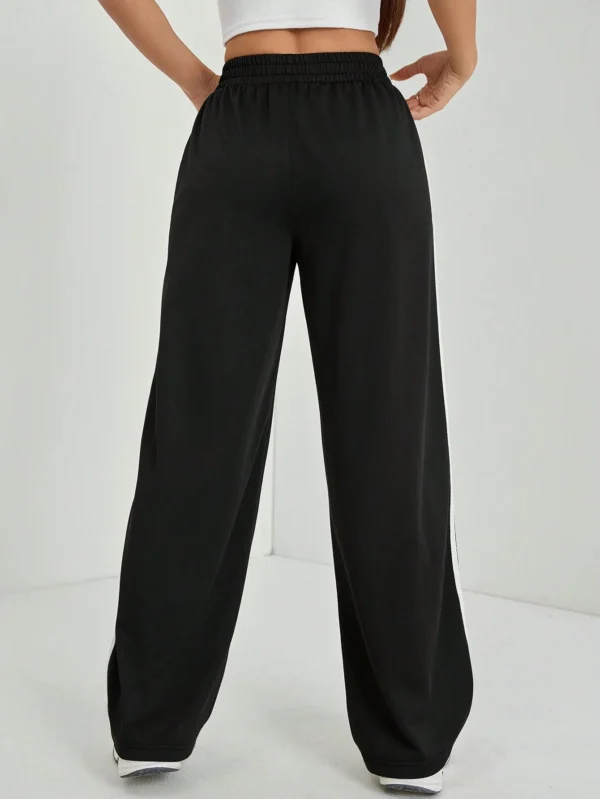 SHEIN PETITE Pantalon casual bandes latérales – Image 2
