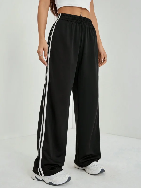 SHEIN PETITE Pantalon casual bandes latérales – Image 4