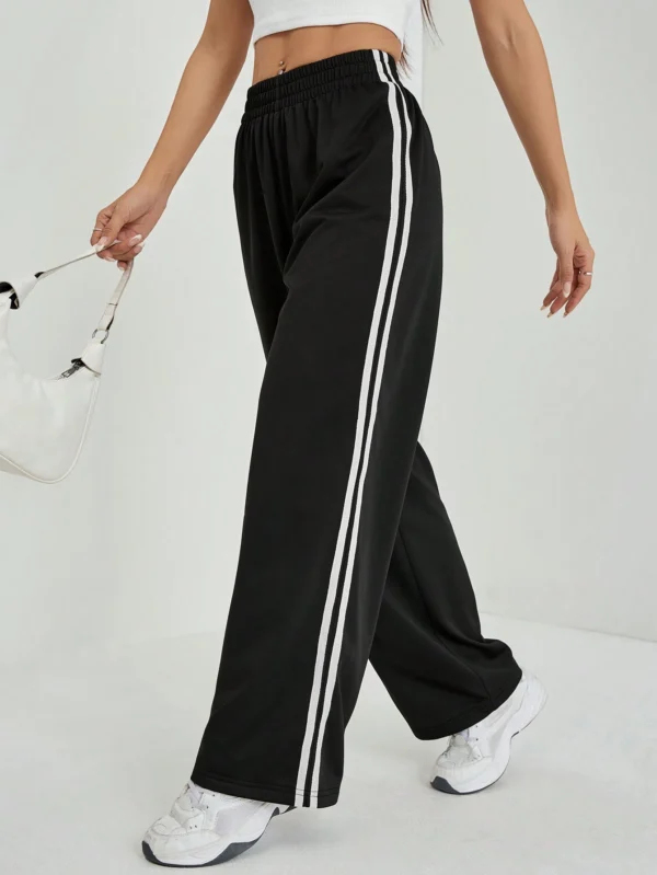 SHEIN PETITE Pantalon casual bandes latérales – Image 8