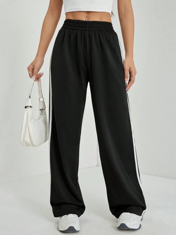 SHEIN PETITE Pantalon casual bandes latérales – Image 7