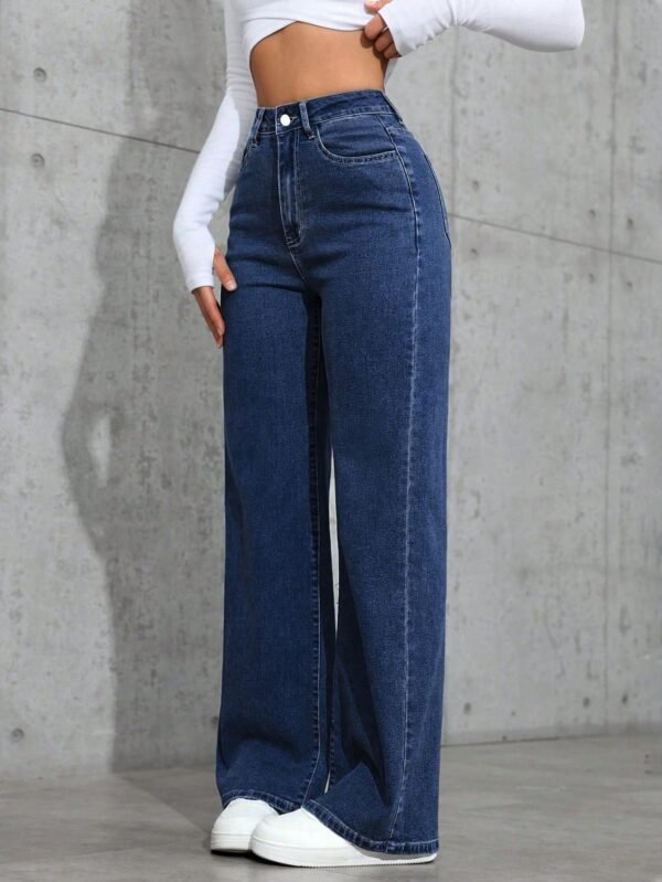 Jeanoix Jeans en jeanDélavé àTaille haute – Image 6