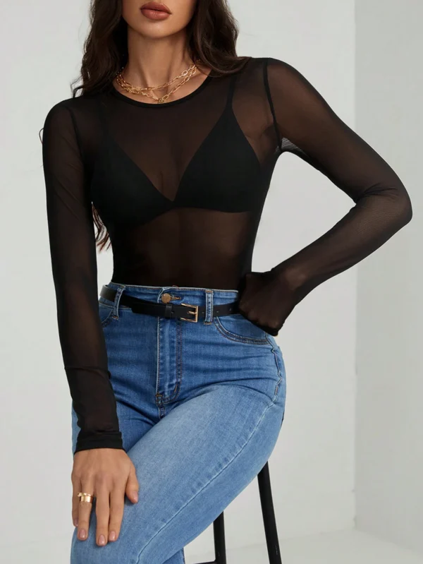 SHEINTall BodyTransparent maille – Image 3