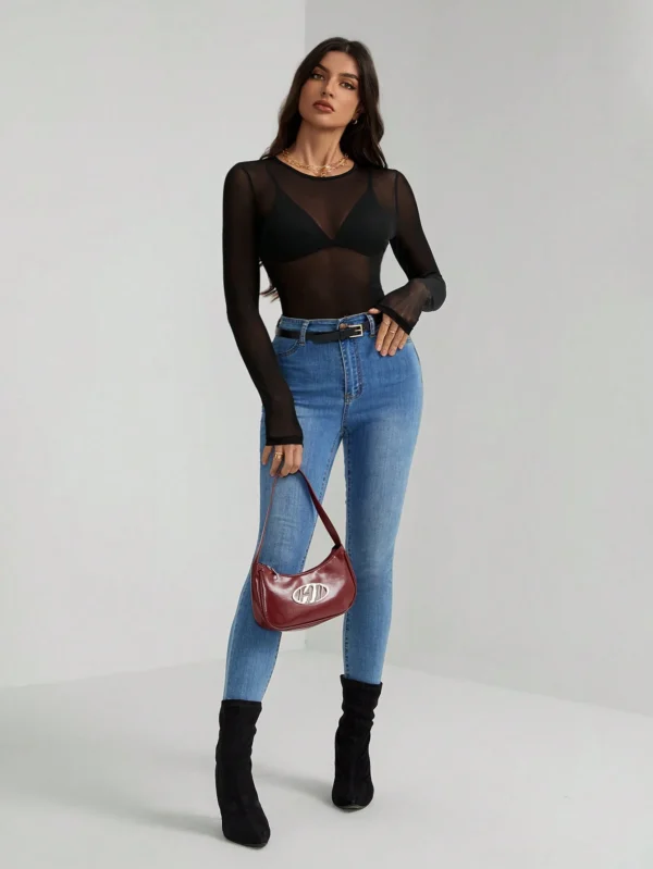 SHEINTall BodyTransparent maille – Image 4