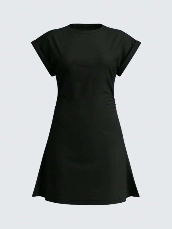 SHEIN BASICS Robe courte en maille à encolure – Image 6