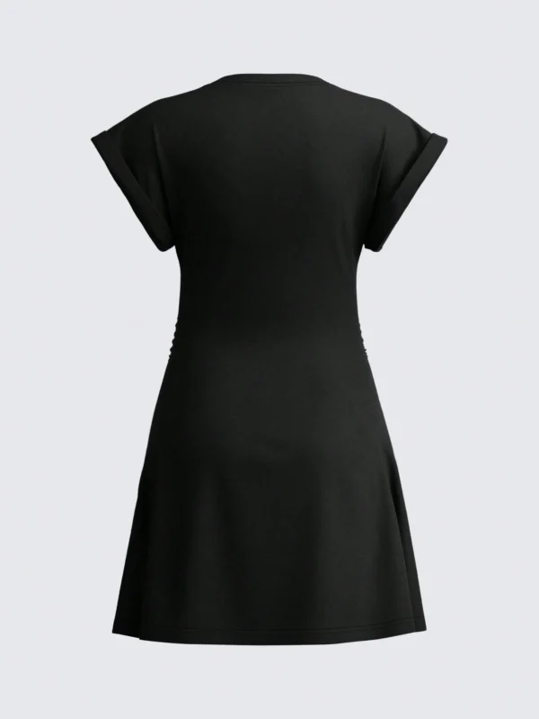 SHEIN BASICS Robe courte en maille à encolure – Image 7