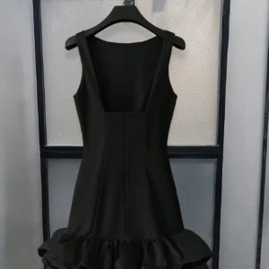 INAWLY Robe mini ajustée avec volants