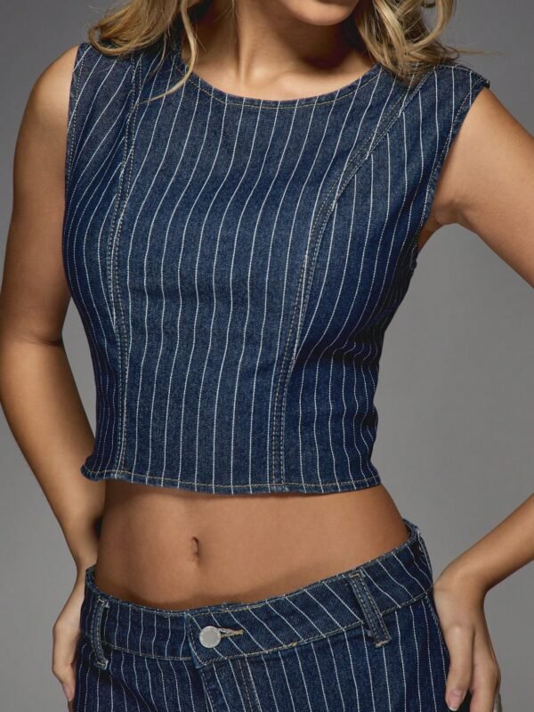 MISSGUIDED EnsembleTop rayé mini-jupe – Image 7