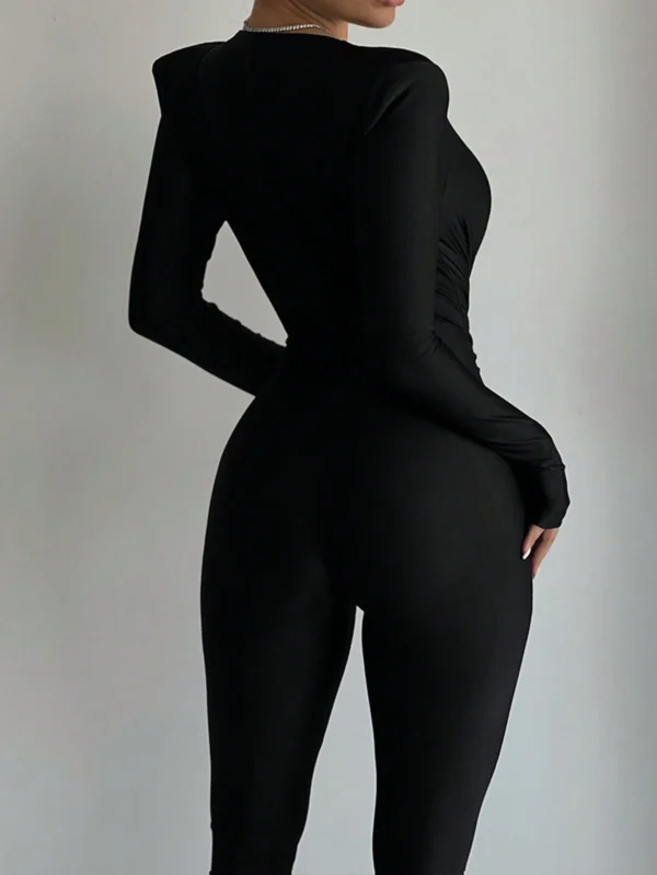 INAWLY Combinaison sexy col V – Image 2