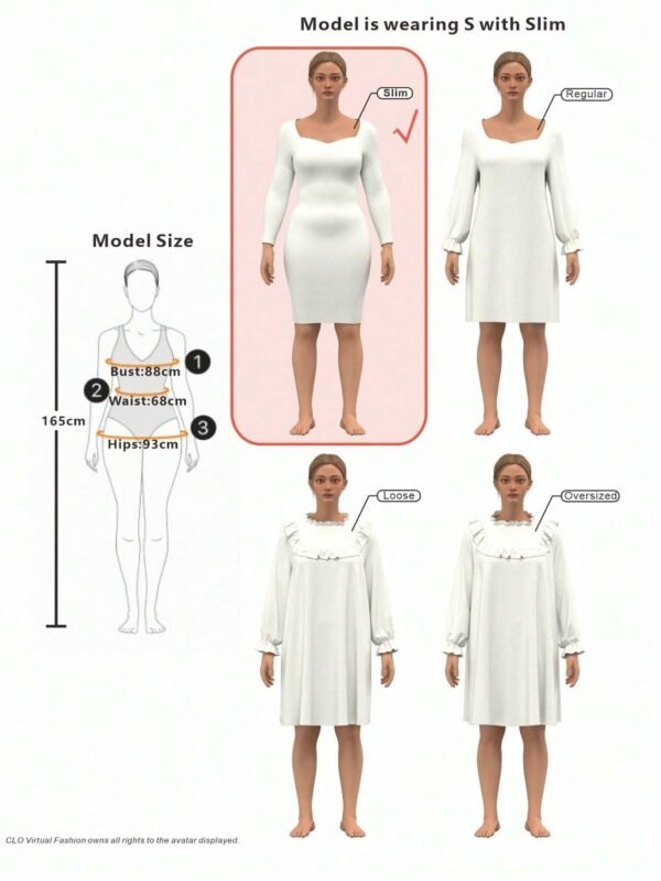 SHEIN EZwear Robe d'été à glissière simple – Image 4