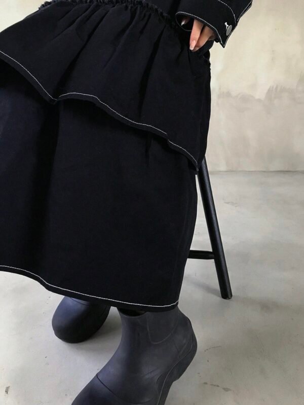 FRIFUL Ensemble jean veste jupe sirène – Image 6