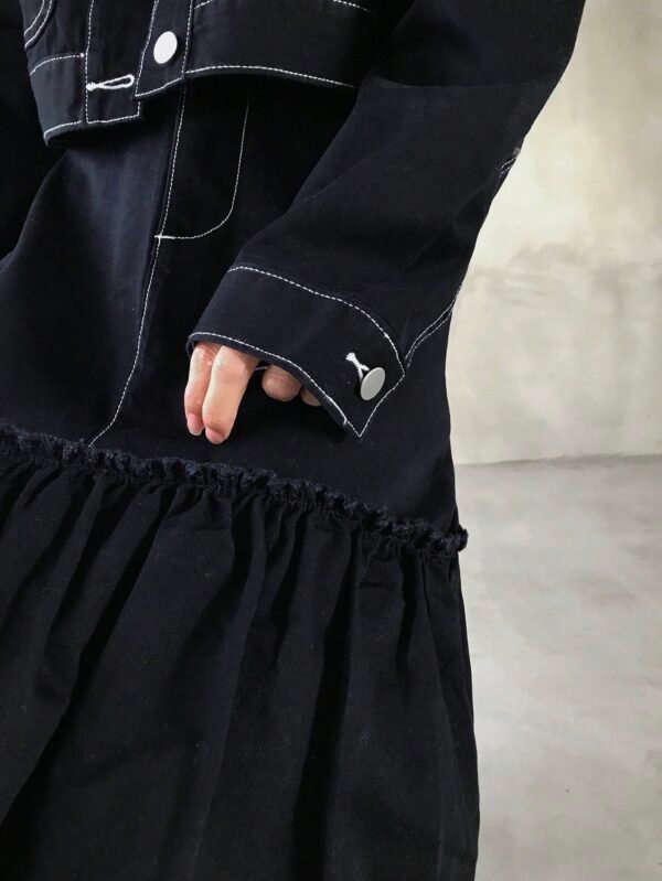 FRIFUL Ensemble jean veste jupe sirène – Image 7