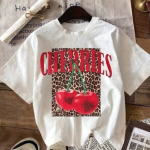 T-shirt casual col rond avec imprimé