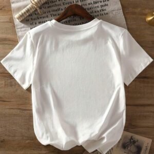 T-shirt casual col rond avec imprimé