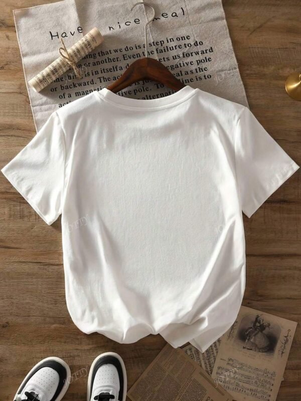 T-shirt casual col rond avec imprimé – Image 2