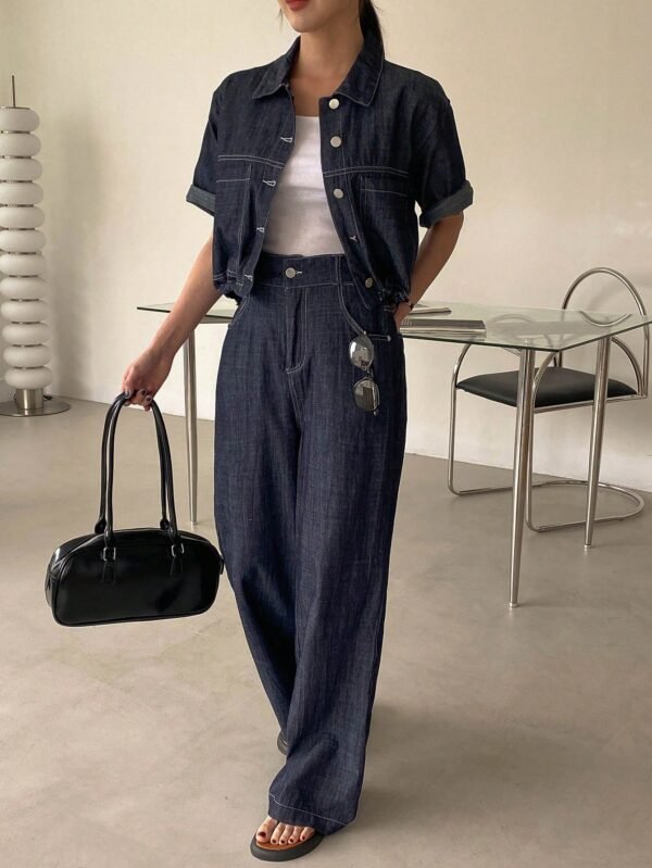 DAZY EnsembleTop court pantalon long