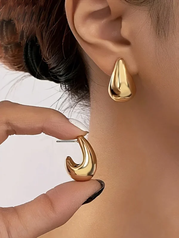 2 pièces Boucles d'oreilles  en forme de goutte d'eau