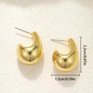 2 pièces Boucles d’oreilles  en forme de goutte d’eau
