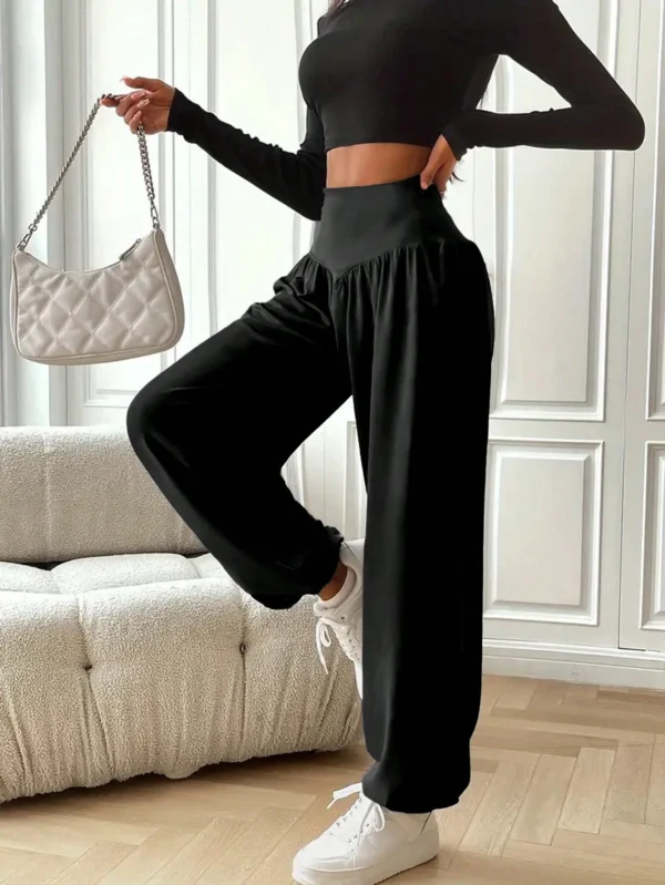 INAWLY Pantalon yoga ampleTaille haute
