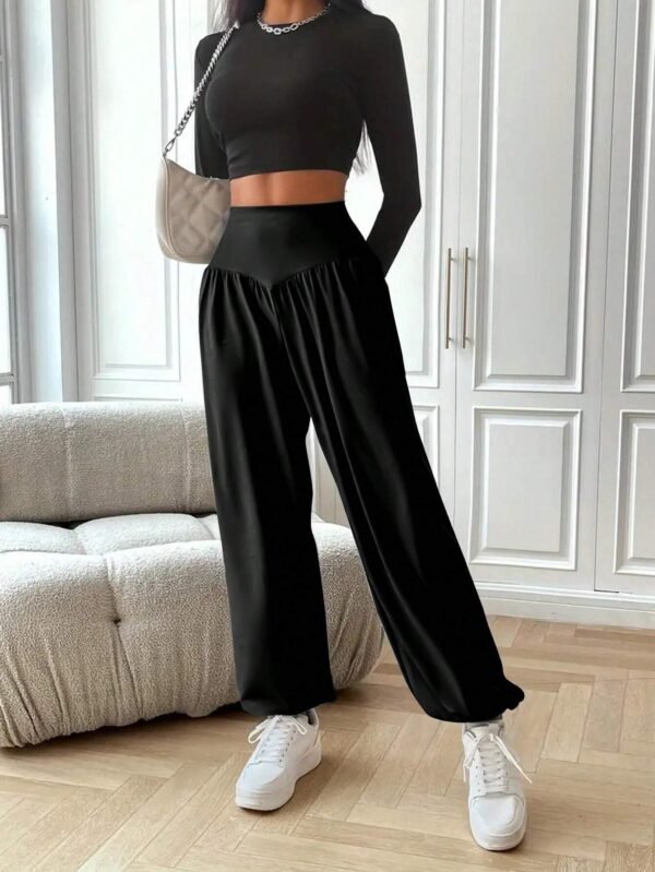 INAWLY Pantalon yoga ampleTaille haute – Image 4