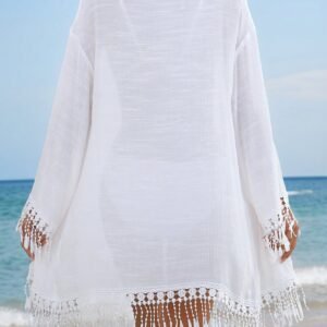 Swim Vcay Kimono ample franges