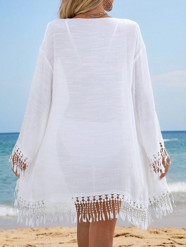 Swim Vcay Kimono ample franges – Image 2