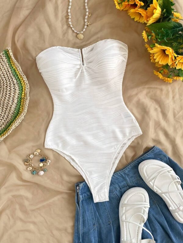 SHEIN WYWH Combinaison bustier métal