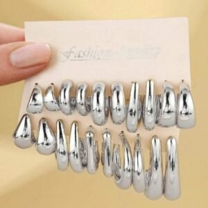 10 pièces/set de boucles d’oreilles en ABS