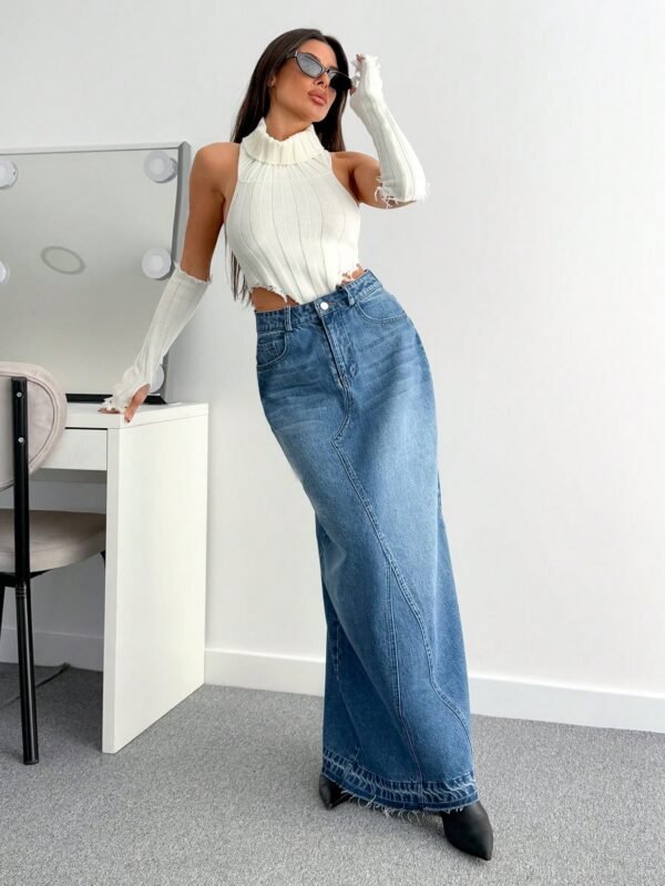 SHEIN Jupe en jeanDélavée – Image 3
