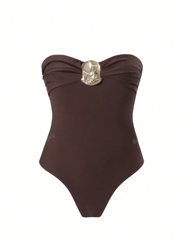 Bikinx Maillot bain plissé bretelles – Image 2