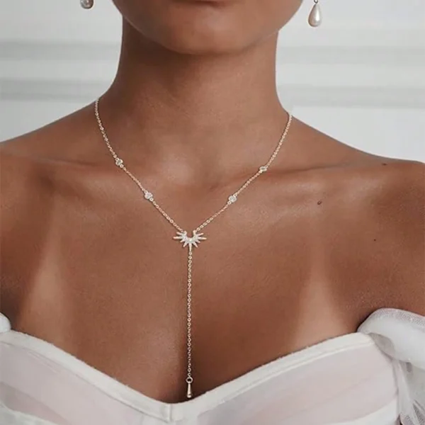 1 pièce Collier pendentif en forme de Y – Image 7