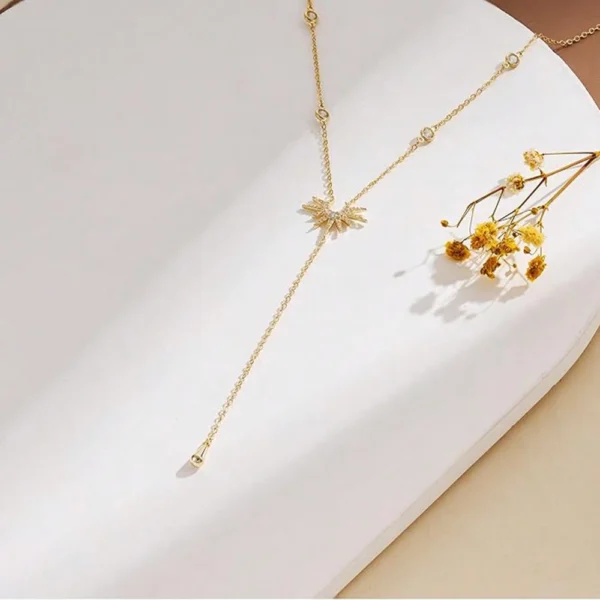 1 pièce Collier pendentif en forme de Y – Image 8