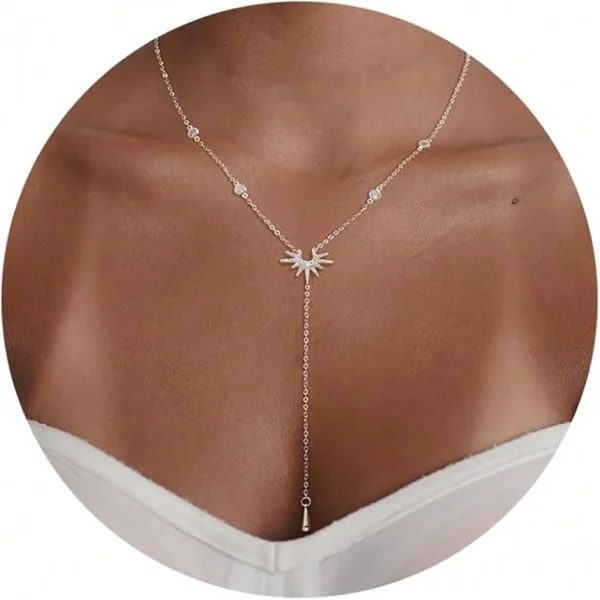 1 pièce Collier pendentif en forme de Y – Image 5