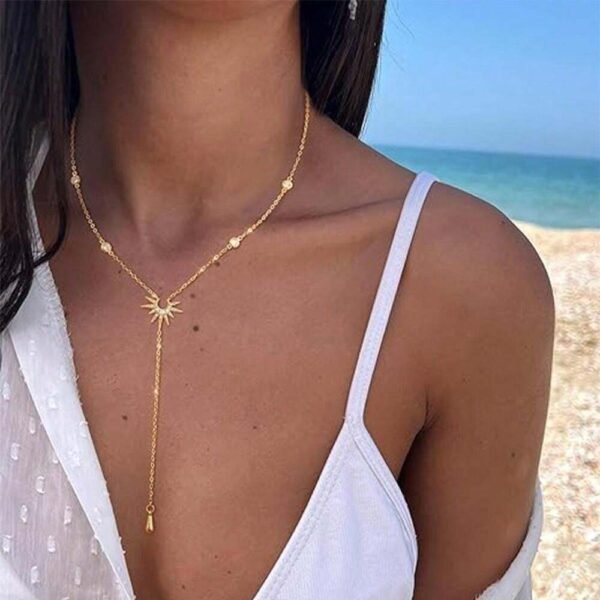 1 pièce Collier pendentif en forme de Y – Image 15