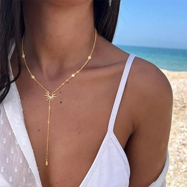 1 pièce Collier pendentif en forme de Y – Image 11