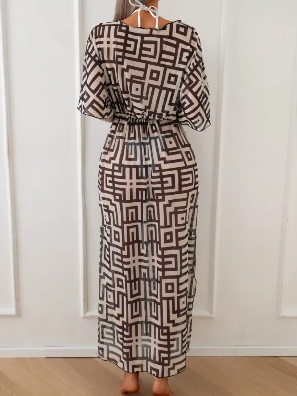 Swim Chiccia Kimono imprimé géométrique – Image 2