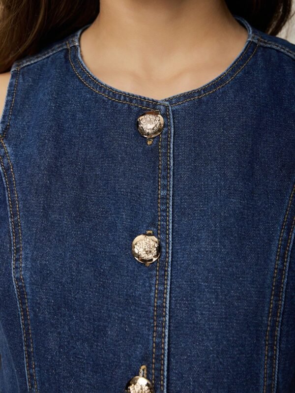 Poéselle EnsembleDébardeur fendu jeans larges – Image 2