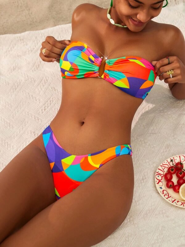 Ensemble Bikini imprimé coloré