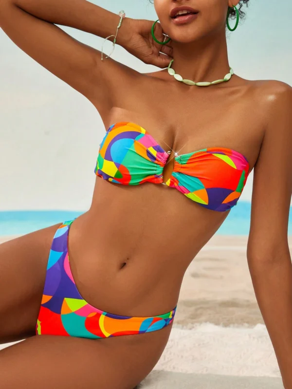Ensemble Bikini imprimé coloré – Image 5