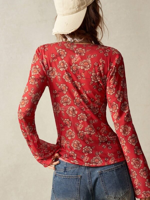 Bohemela Blouse imprimé vacances – Image 3