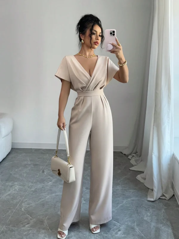 SHEIN Raffinéa CombinaisonDécontractéeTaille froncée