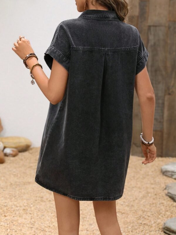 SHEIN VCAY Robe en jean colDélavée – Image 2