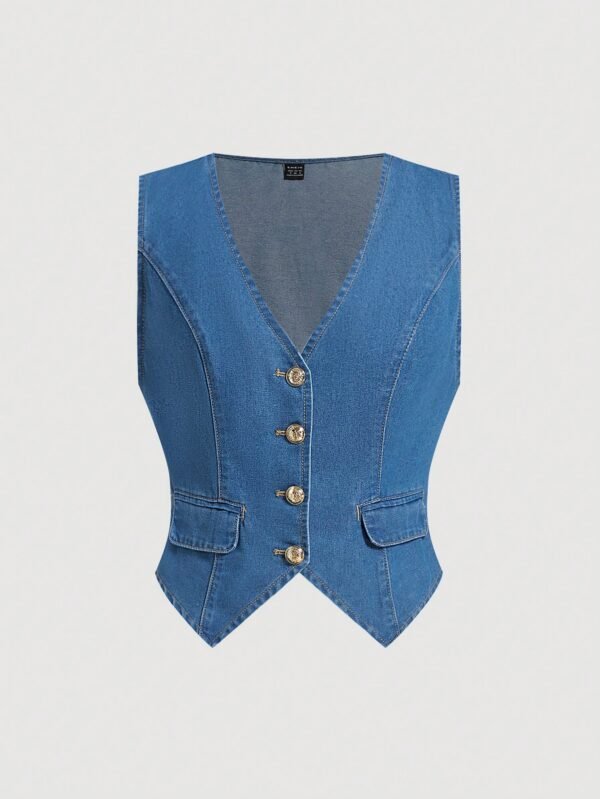 SHEIN MOD Ensemble gilet ajusté jupe – Image 7