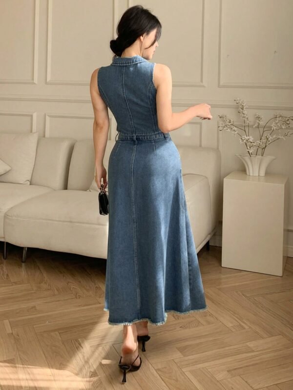 DAZY Ensemble veste en jean mini-jupe – Image 2
