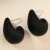 Boucles d'oreilles goutte d'eau noir jais